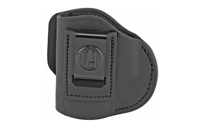 1791 Gunleather 4 Way Holster, Belt Holster, Left Hand, Stealth Black, Leather, Fits GLOCK 22/23/26/27/28/29/30/33/39, Sig Sauer P228/P229, Springfield XDS/XDE/XD (9 and 40 cal.), Taurus G2/G2c/709 slim, And similar frames 4WH-4-SBL-L