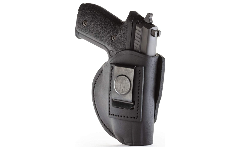 1791 Gunleather 4 Way Holster, Leather Belt Holster, Right Hand, Stealth Black, Fits GLOCK 17/19/22/23 & S&W MP9/MP40/MP45, Size 5 4WH-5-SBL-R
