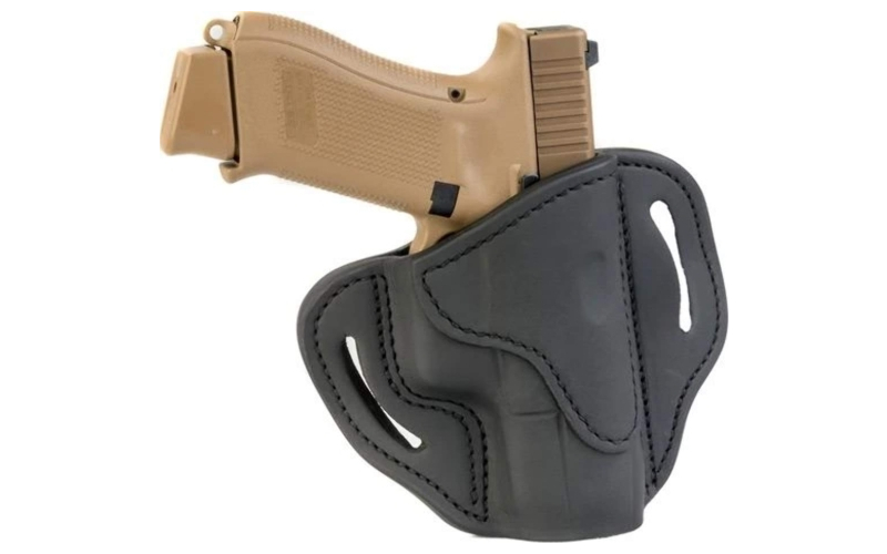 1791 Gunleather BH2.1, Belt Holster, Right Hand, Black, Leather, Fits Glock 17, 19, 19x, 23, 25, 26, 27, 28, 29, 30, 32, 33, 45, 48 / FN FNS-9 / Ruger SR9, SR40, SR22 / S&W MP9, MP40, MP40c, Shield, 5903 / Sig Sauer P225-A1, P228, P229, P229c / Springfield XD9, XD40, XDS, XDE / Walther P99, P22, PPS, CCP / Taurus PT111, G2, G2c, 709 Slim / And similar frames BH2.1-SBL-R