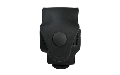 1791 Gunleather Revolver Single Carrier Speed Loader, Outside Waistband Belt Carrier, Fits Most J and K-Frame Speed Loaders, Steer Hide, Stealth Black, Ambidextrous RV-SLS-SBL-A