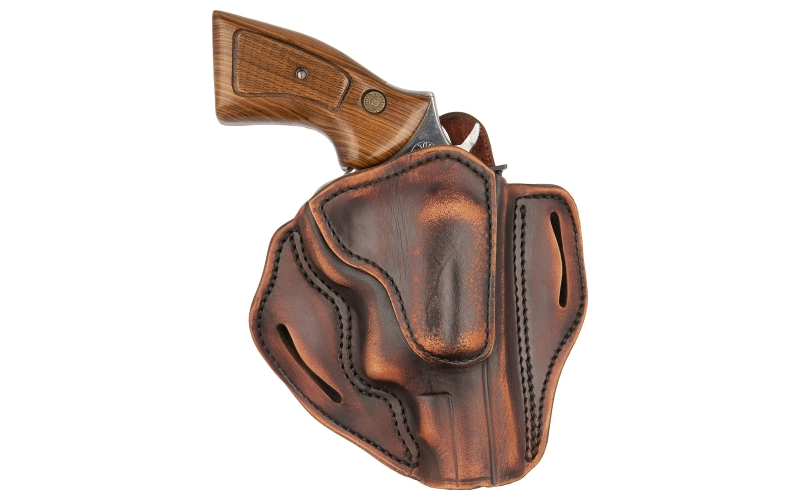 1791 Gunleather Revolver, Size 3, OWB Belt Holster, Fits Z-Frame Sized Revolvers, Vintage Leather, Right Hand RVH-3-VTG-R