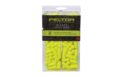 3M/Peltor Sport Blasts, Ear Plug, Yellow, Disposable, Hearing Protection, 80/Pair 97082-PEL80-6C