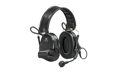 3M/Peltor ComTac VI Defender, Electronic Earmuff, Matte Finish, Black, NIB (Natural Interaction Behavior) Wireless Technology, Includes Boom Microphone MT20H682FB-09NSVS