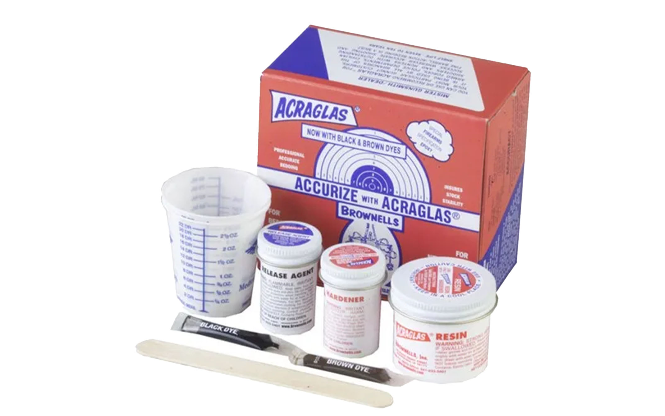 ACRAGLAS Non-Flammable 2-Gun Kit 4 OZ