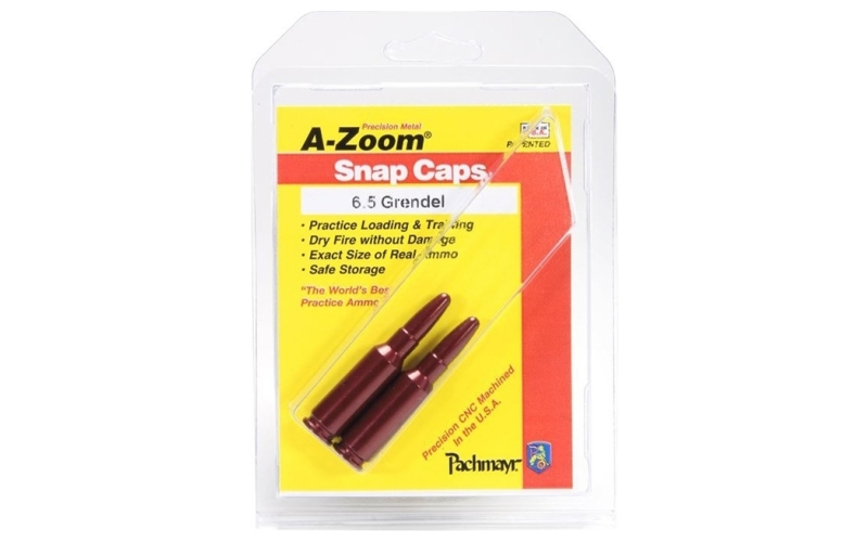 A-Zoom 6.5 grendel snap cap blue 2pk