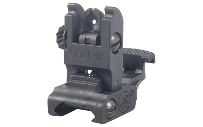 A.R.M.S., Inc. Ar-15  flip-up adjustable low profile rear sight  black