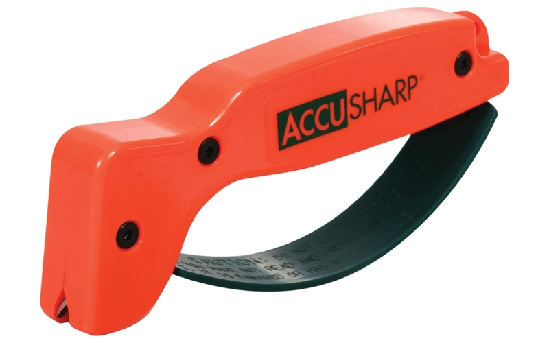 AccuSharp Model 014, Knife and Tool Sharpener, Full Finger Guard, Orange 014C