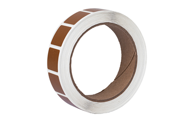 Action Target PAST/BR, Target Paster, 7/8" Square Bullet Hole Repair Paster, Brown, 1000 Per Roll PAST/BR