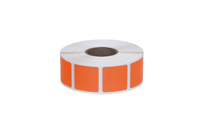 Action Target Square Target Pasters, Orange, 7/8", Roll of 1000 PAST-OR