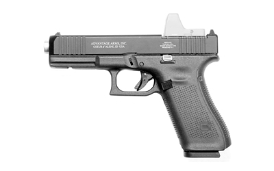 Advantage Arms Conversion Kit, 17-22G5-MOD-CA, 22 LR, 4.49" Barrel, Fits Glock 17/22 Gen 5, Optics Ready, Black, Fixed Sights, 10 Rounds, 2 Magazines, California Compliant AAC17-22G5-MOD-CA