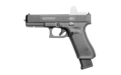 Advantage Arms Conversion Kit, 17-22G5-MOD, 22 LR, 4.49" Threaded Barrel, Fits Glock 17/22 Gen 5, Optics Ready, Black, Fixed Sights, 15 Rounds, 2 Magazines AAC17-22G5-MOD