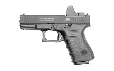 Advantage Arms Conversion Kit, 19-23G3-MOD-CA, 22 LR, 4.02" Barrel, Fits Glock 19/23 Gen 3, Optics Ready, Black, Fixed Sights, 10 Rounds, 2 Magazines, California Compliant AAC19-23G3-MOD-CA