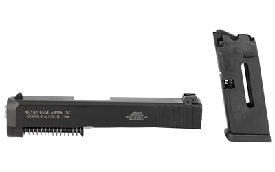 Advantage Arms Conversion Kit, 22LR, 3.46" Barrel, Fits Glock 26/27 Gen3, With Range Bag, Black Finish, 10 Rounds, 1 Magazine AACG26-27G3