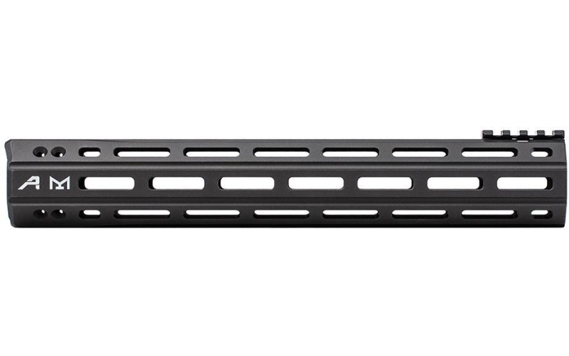 Ar15 12in quantum m-lok handguard - anodized black (w/ bar barrel nut)