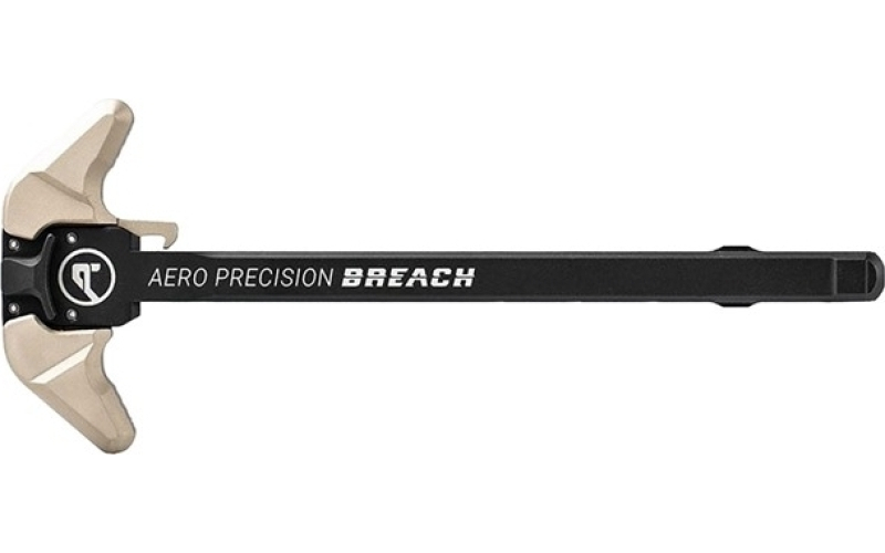 Aero Precision Ar-15 breach ambidextrous charging handle lrg lever blk/tan