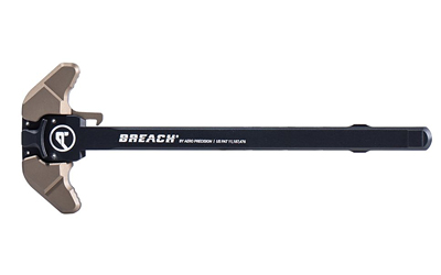 Aero Precision BREACH, AR-15 Charging Handle, Ambidextrous, Small Lever, Gas Deflection Shelf, Anodized Finish, Kodiak Brown APRA700140C