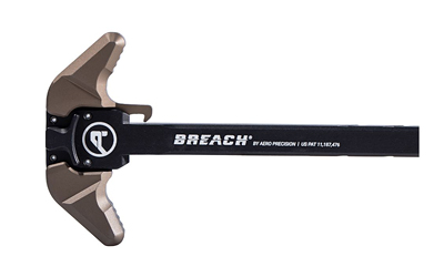 Aero Precision BREACH, AR-15 Charging Handle, Ambidextrous, Large Lever, Gas Deflection Shelf, Anodized Finish, Kodiak Brown APRA700141C