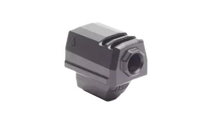 Agency Arms 419 Compensator, Features 2 Vertical Ports, Fits Sig Sauer P320, Includes Two Set Screws with an Allen Wrench and a vial of Thread Locker, Matte Finish, Black, Compatible with Agency Arms or Syndicate Slides for the P320 Only 419-BLK
