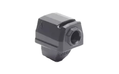 Agency Arms 419 Compensator, Features 1 Vertical Port, Fits Sig Sauer P320, Matte Finish, Black, Includes Two Set Screws with an Allen Wrench and a vial of Thread Locker AGE419S-OEM-BLK