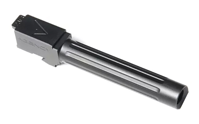 Agency Arms Mid Line Barrel, 9MM, DLC Finish, Black, Fluted, Fits Glock 17 Gen 1-4 MLG17FDLC
