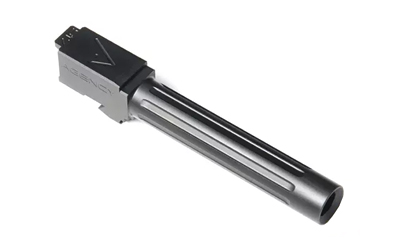Agency Arms Mid Line Barrel, 9MM, DLC Finish, Black, Fluted, Fits Glock 17 Gen5 MLG17G5FDLC