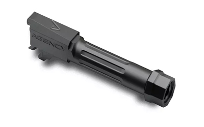 Agency Arms Mid Line Barrel, 9MM, DLC Finish, Black, Threaded and Fluted, Fits Sig Sauer P365 MLP365TFDLC