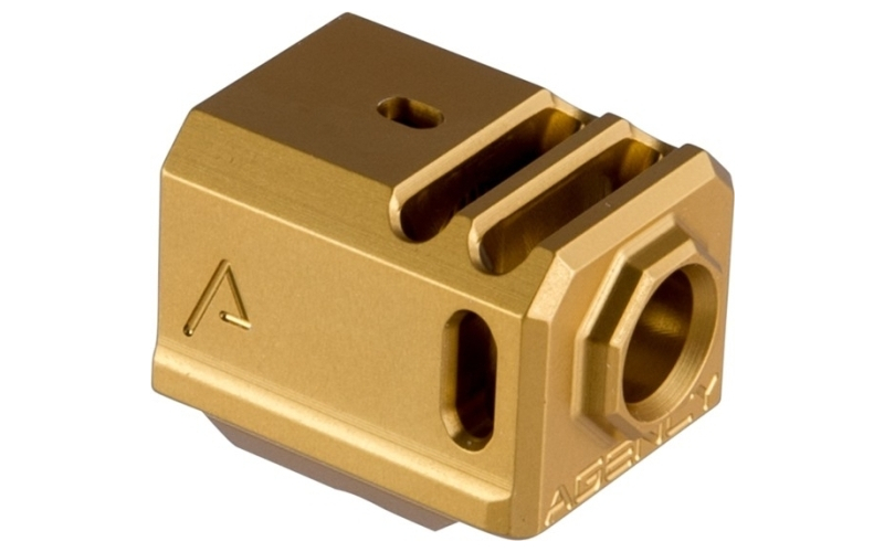 Agency Arms 417 comp for glock~ gen 3, 1/2''x28 gold