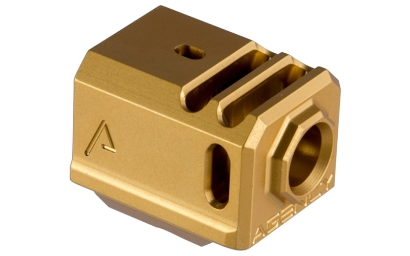 Agency Arms 417 comp for glock~ gen 4, 1/2''x28 gold