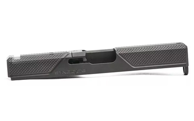 Agency Arms Syndicate S2, Stripped Slide, Optics Ready, Front and Rear Knurling, Diamond Like Carbon Coating, Black, Fits Glock 19 Gen3 SYN-19S2-G3