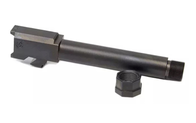 Agency Arms Syndicate Barrel, 9MM, DLC Finish, Black, Threaded 1/2X28, Thread Protector with Matching Finish, Fits Glock 19 Gen 1-4 SYN19TDLC