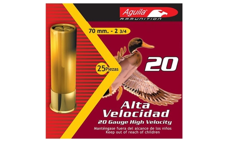 Aguila Aguila ammo 20ga 2-3/4   1oz #6 25rd