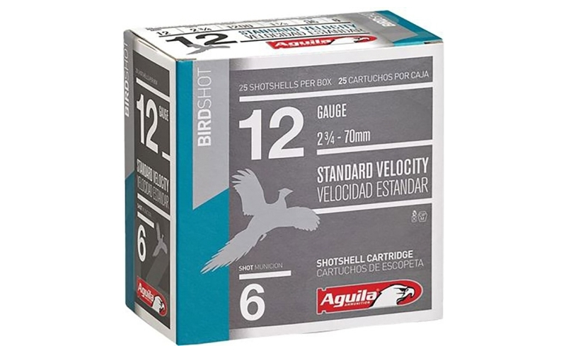 Aguila Ammunition Aguila field 12ga 2.75  3dr 1 1/8oz #6 1200fps