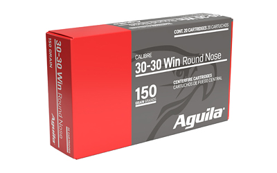 Aguila Ammunition Rifle, 30-30 Winchester, 150 Grain, Soft Point, 20Round Box 80801AG