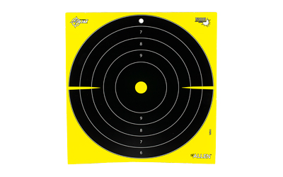 Allen Company EZ AIM Adhesive, Bullseye, 12.5", 30 Pack, Black/Chartreuse 15214-30