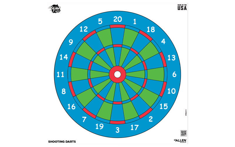 Allen Company Plinking the Day Away EZ Aim, Paper Target, 9 Pack, 12"x12", Assorted Colors 15638