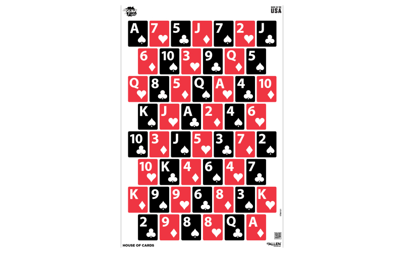 Allen Company Get the Game On EZ Aim, Paper Targets, 8 Pack, 12"X18", Assorted Colors 15642