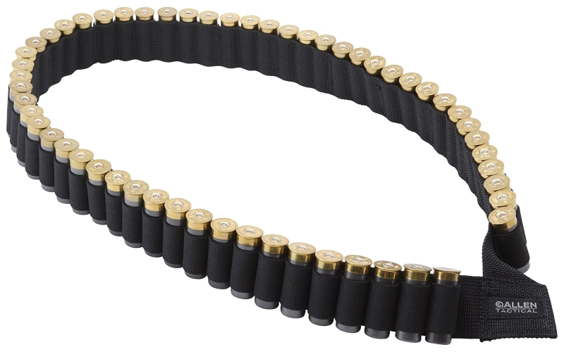 Allen Company Shotshell Bandolier, Fits 12Ga Shotshells, Holds up to 56 Shotgun Shells, Black Finish 220