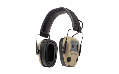 Allen Company ULTRX Bionic Fuse E-Muff, Electronic Earmuff, NRR 22dB, Bluetooth 5.3, Rechargeable, Rubberized Protective Coating, Flat Dark Earth 4151