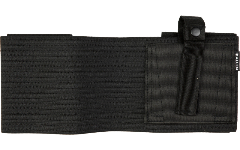Allen Company Hideout, Belly Band Holster, Fits 46"-60" Waist, Compatible with Most Concealed Carry Handguns, Elastic and Nylon Construction, Snap Closure, Matte Finish, Black, Ambidextrous 44251