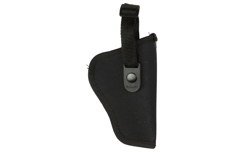 Allen Company Cortez, Outside Waistband Holster, Fits Medium Frame Semi-Auto's with 3-4" Barrels, Nylon Construction, Snap Closure, Matte Finish, Black, Right Hand 44801
