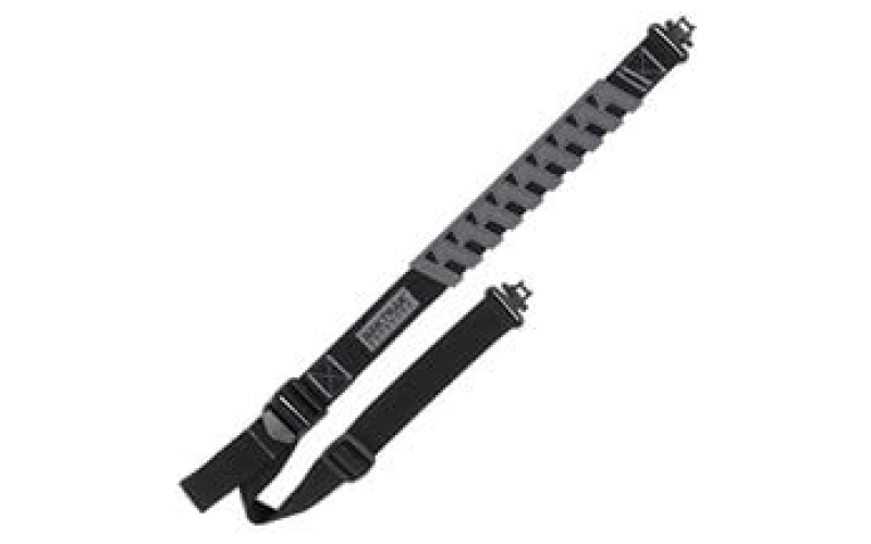 Allen Company TRAK Web Sling, Molded BAKTRAK Pad, Matte Finish, Black, Includes Sling Swivels 8536