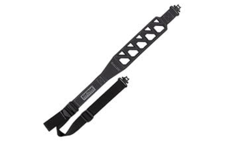 Allen Company VERTEX Hyper Tough Sling, BAKTRAK Slip Resistant Backing, Matte Finish, Black and Gray, Includes Sling Swivels 8541