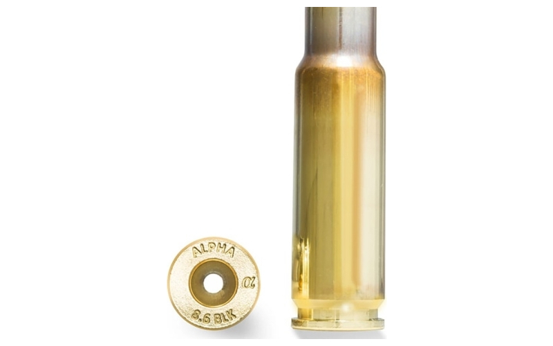 Alpha Munitions 8.6 blackout rifle brass 100/box