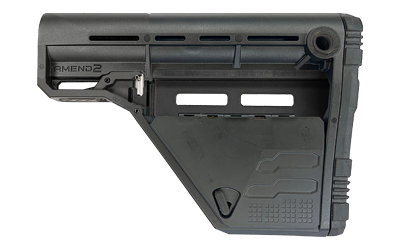 Amend2 Modular Stock, For AR-15 MilSpec Buffer Tube, M-LOK Compatible, Lower Storage, Black A2AMSLOWSBLK