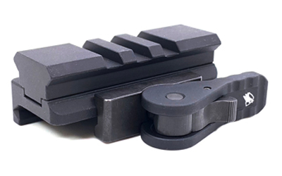American Defense Mfg. Picatinny Riser, Quick Detach Mount, Fits Picatinny, 5 Slots, Anodized Finish, Black AD-170-VPG-5LUG-STD