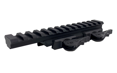 American Defense Mfg. AD-1700, Quick Detach Riser Mount, Titanium Lever, Fits Picatinny, Anodized Finish, Black AD-1700-XLR-TL