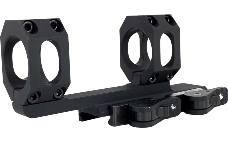 American Defense Mfg. AD-RECON Scope Mount, Dual Quick Detach,  Vertical Spit Rings, 2" Offset, 34MM, Standard Height, TAC Aluminum Levers, Black AD-RECON-34-TAC
