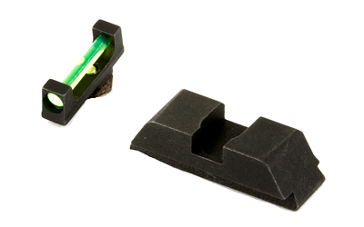 AmeriGlo Sight, Fits GLOCK 17/19/22/23/24/26/27/33/34/35/37/38/39, Green Fiber Front Black Rear GFT-114