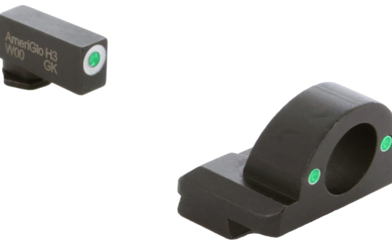 AmeriGlo Green/green ghost ring set for glock~ large frame