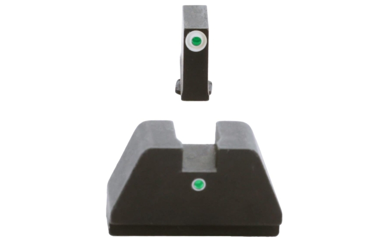 3xl tall green tritium white outline front  green tritium dot rear glock
